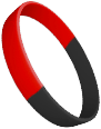 Black Red Wristbands