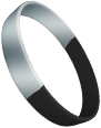 Black Silver Wristbands