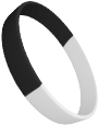 Black White Wristbands