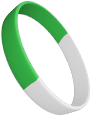 Green White Wristbands