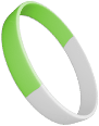 Light Green White Wristbands