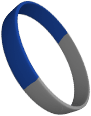 Navy Blue Gray Wristbands