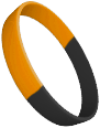 Orange Black Wristbands