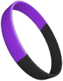 Purple Black Wristbands