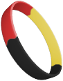 Red Black Yellow Wristbands