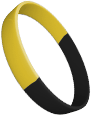 Yellow Black Wristbands