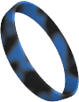 Black Blue Wristbands