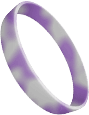 Lavender White Wristbands