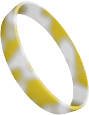 Yellow White Wristbands