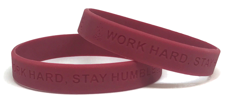 Custom Silicone Wristbands Small Size Debossed Ink Filled  PDC