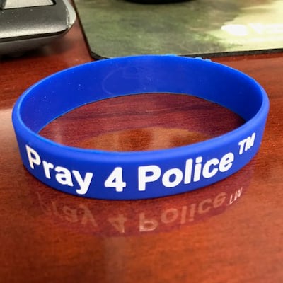 Law enforcement clearance silicone bracelets